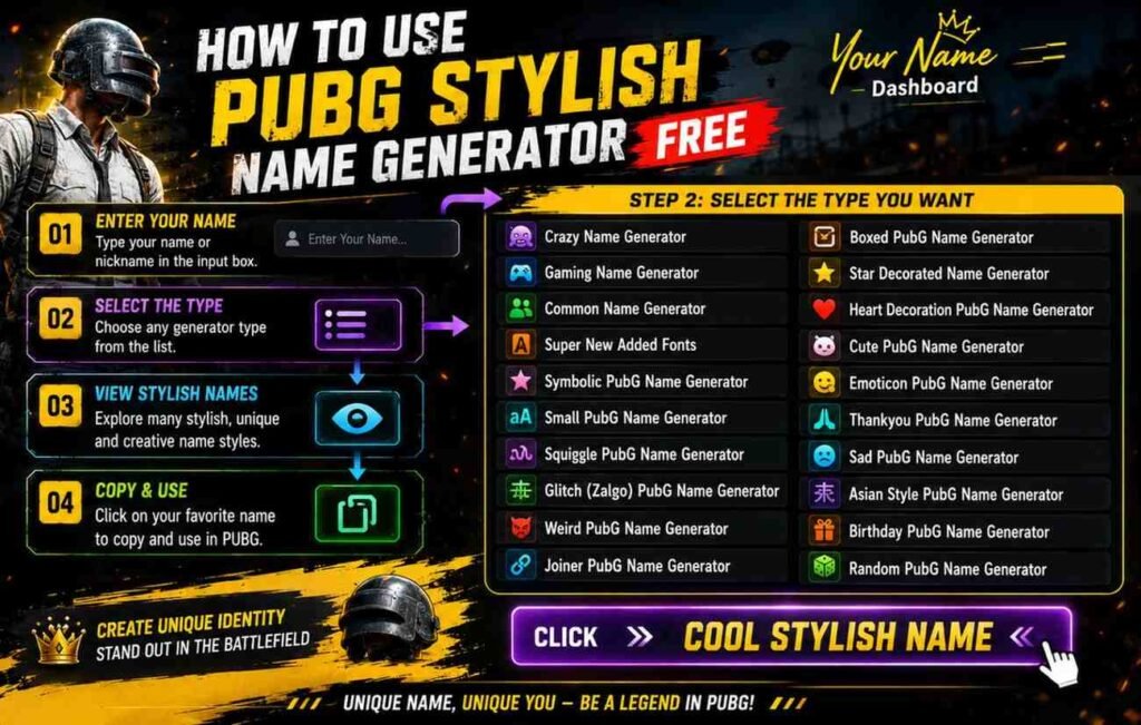 pubg name generator with symbol
