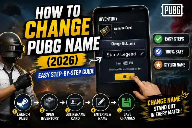 How to Change PUBG Name