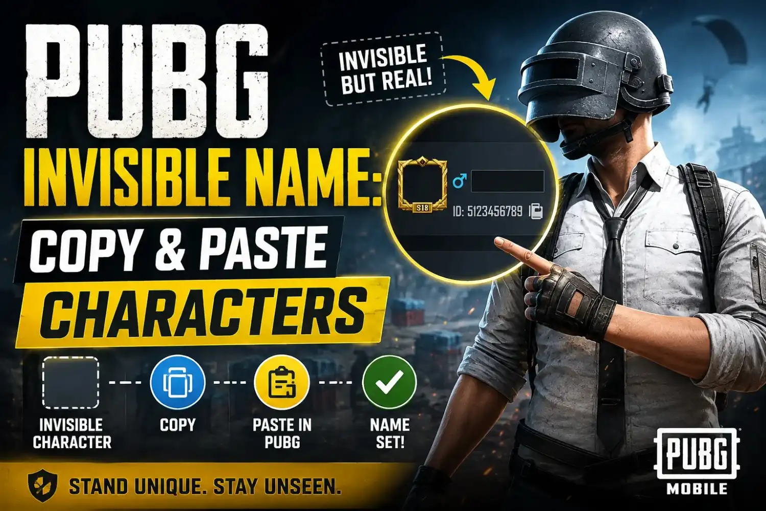 PUBG Invisible Name