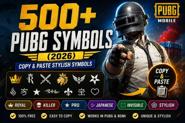 PUBG Symbols